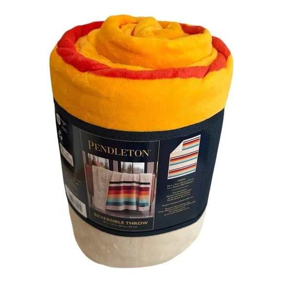Pendleton Reversible Plush Throw Blanket